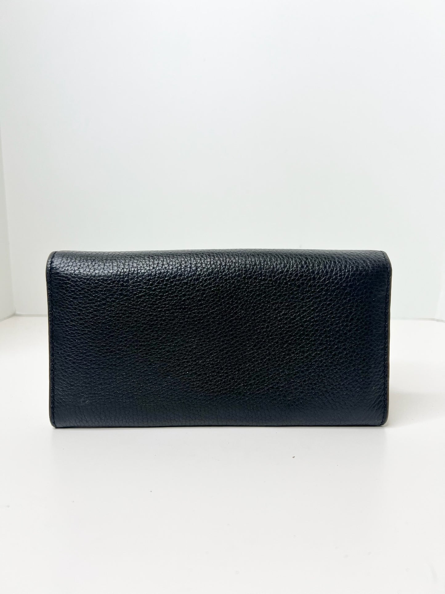 Tory Burch McGraw Black Leather Wallet