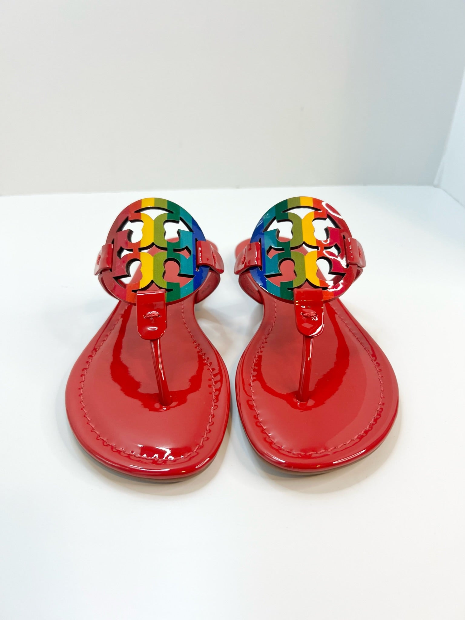 Tory Burch Miller Sandals - popular Rainbow SZ 7.5