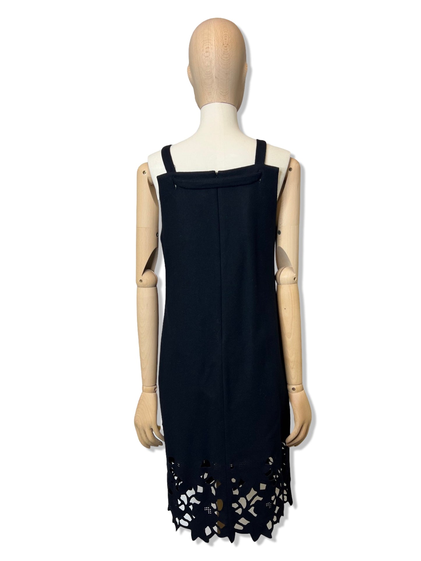 Robert Rodriguez Wool Sleeveless Black Dress, Size 2