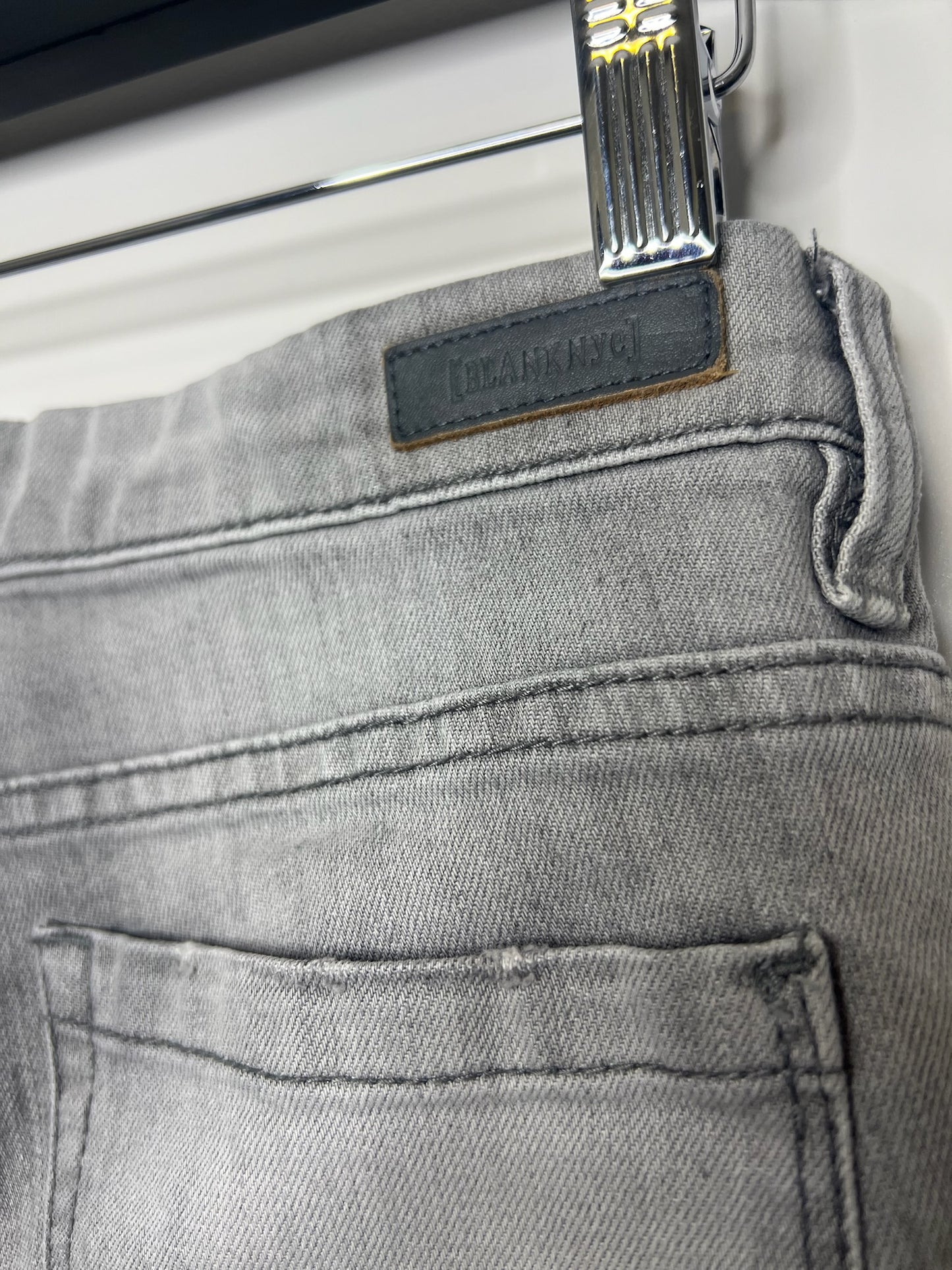 Blank NYC Gray Denim Shorts, Size 25