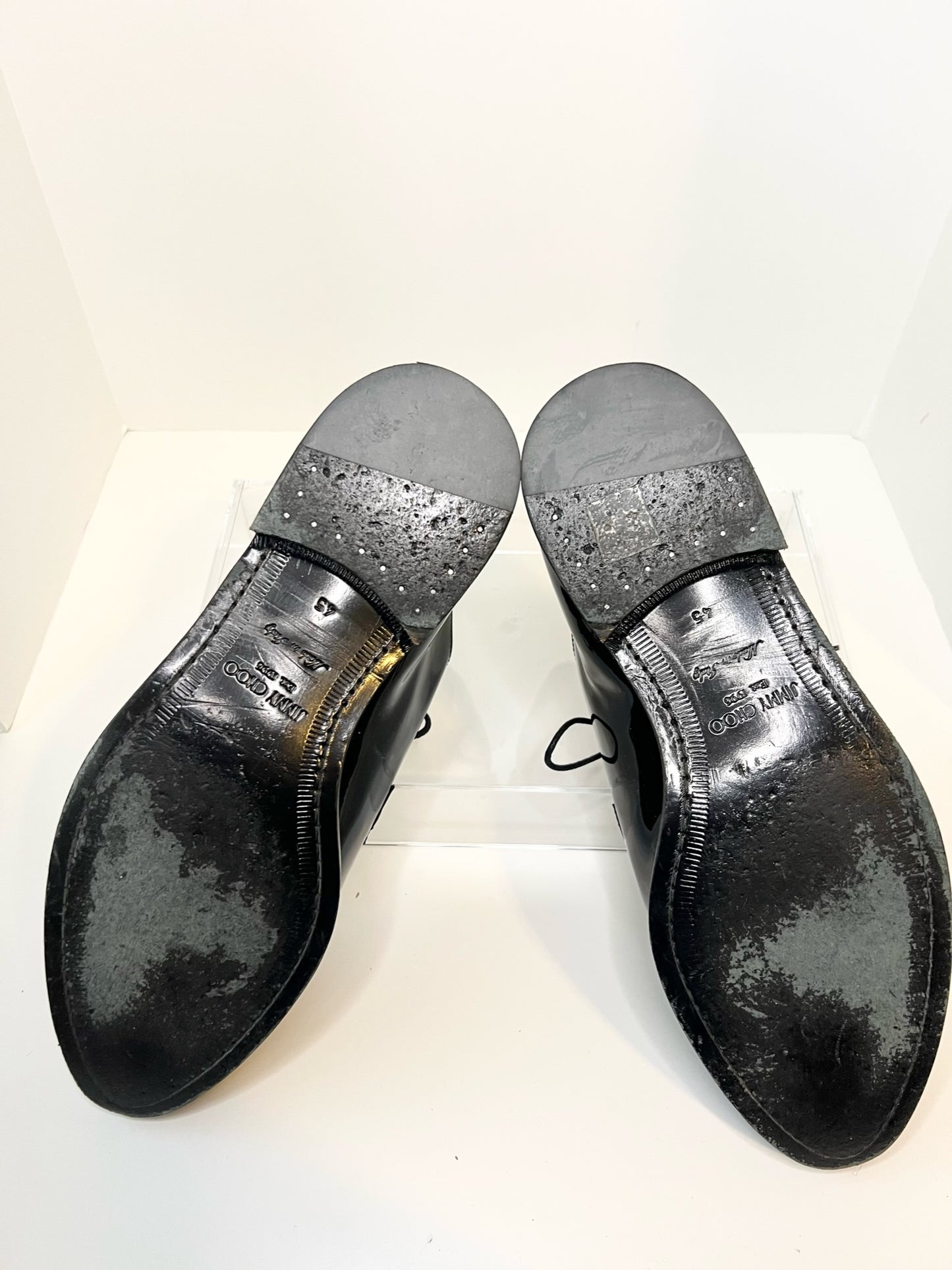 Jimmy Choo Patent Leather Derby Shoes, Size 45