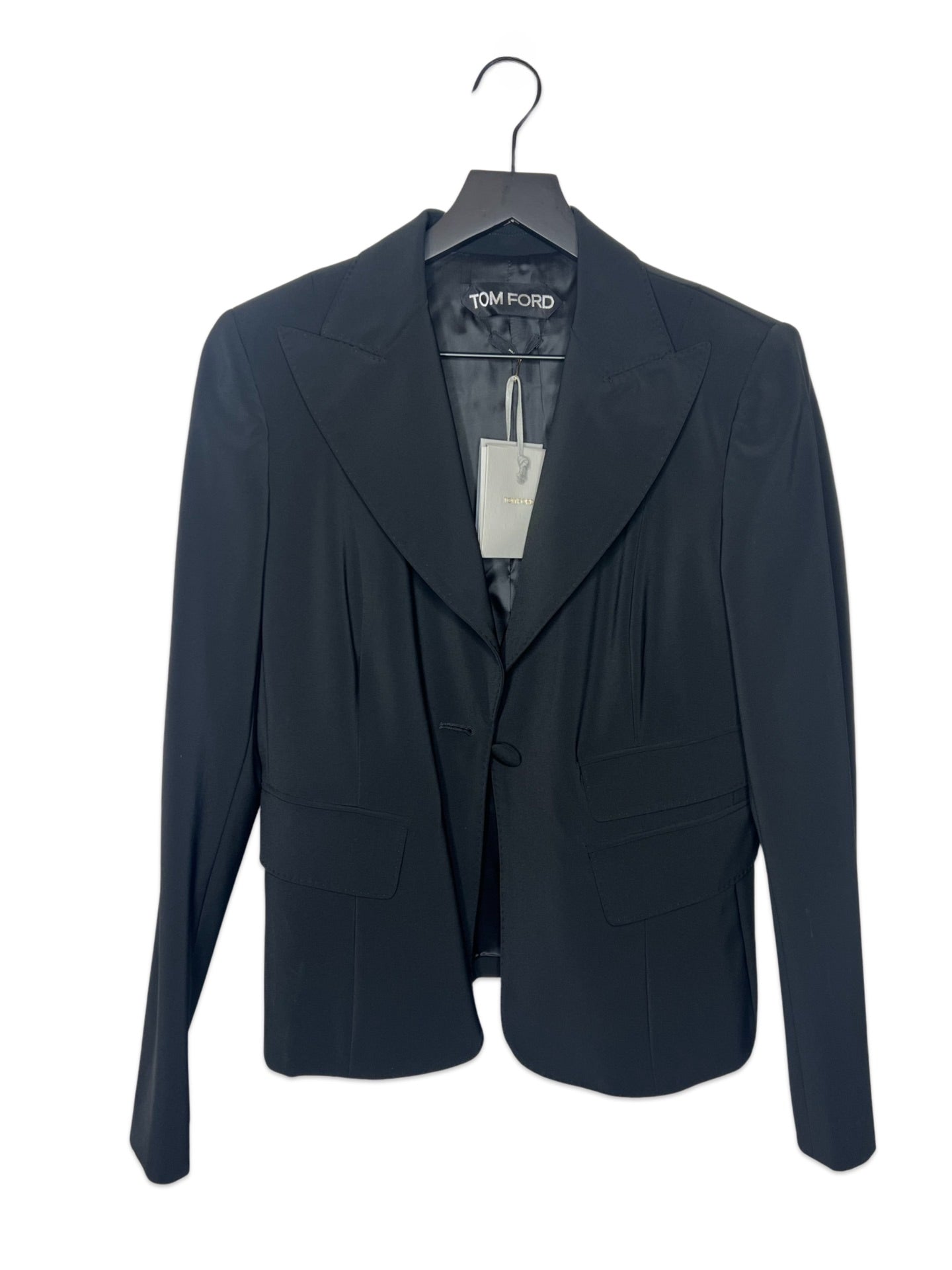 NWT! Tom Ford Women's Black Blazer, Size 46