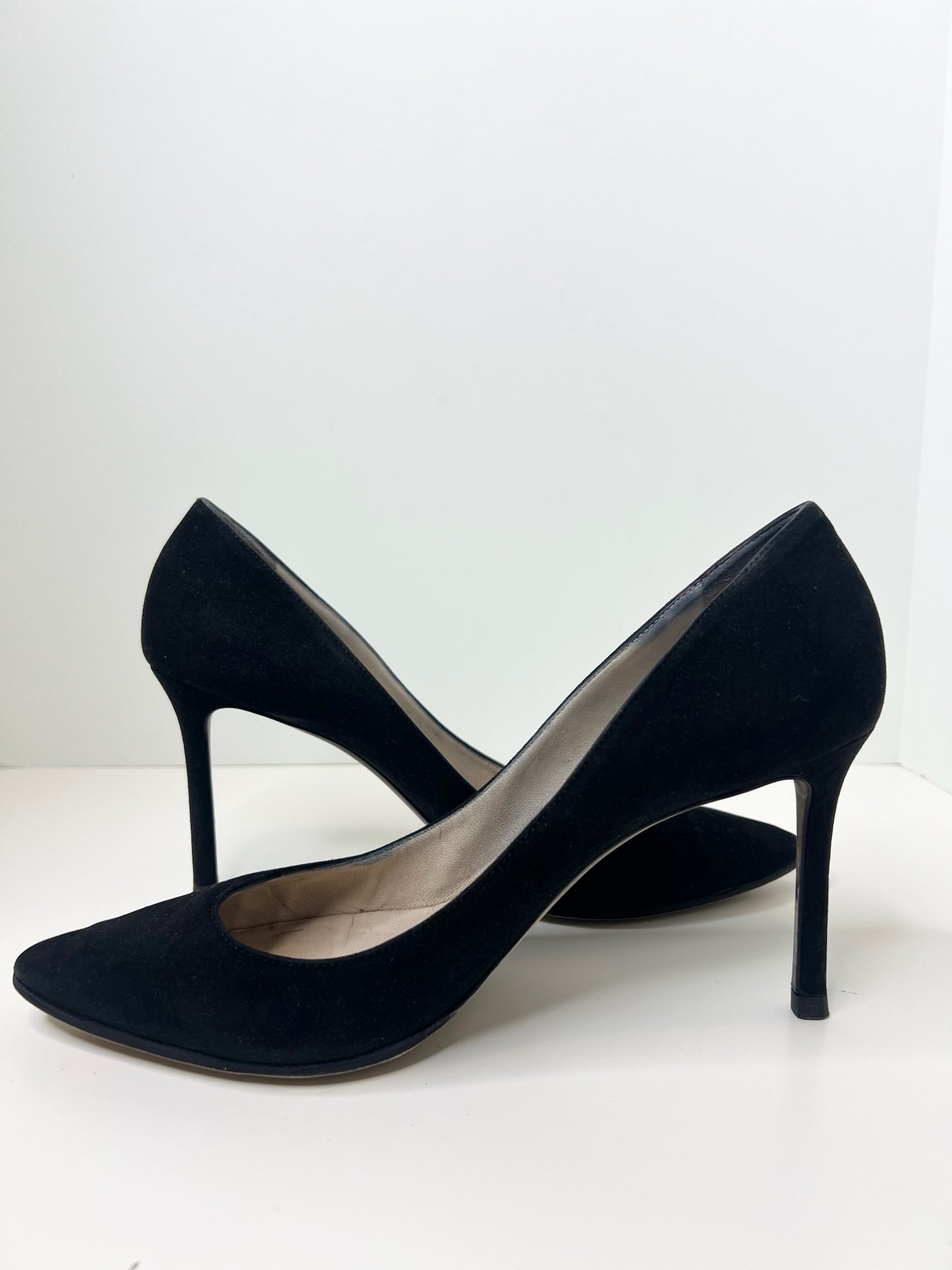 Jimmy Choo Black Suede Romy Pump, Size 40