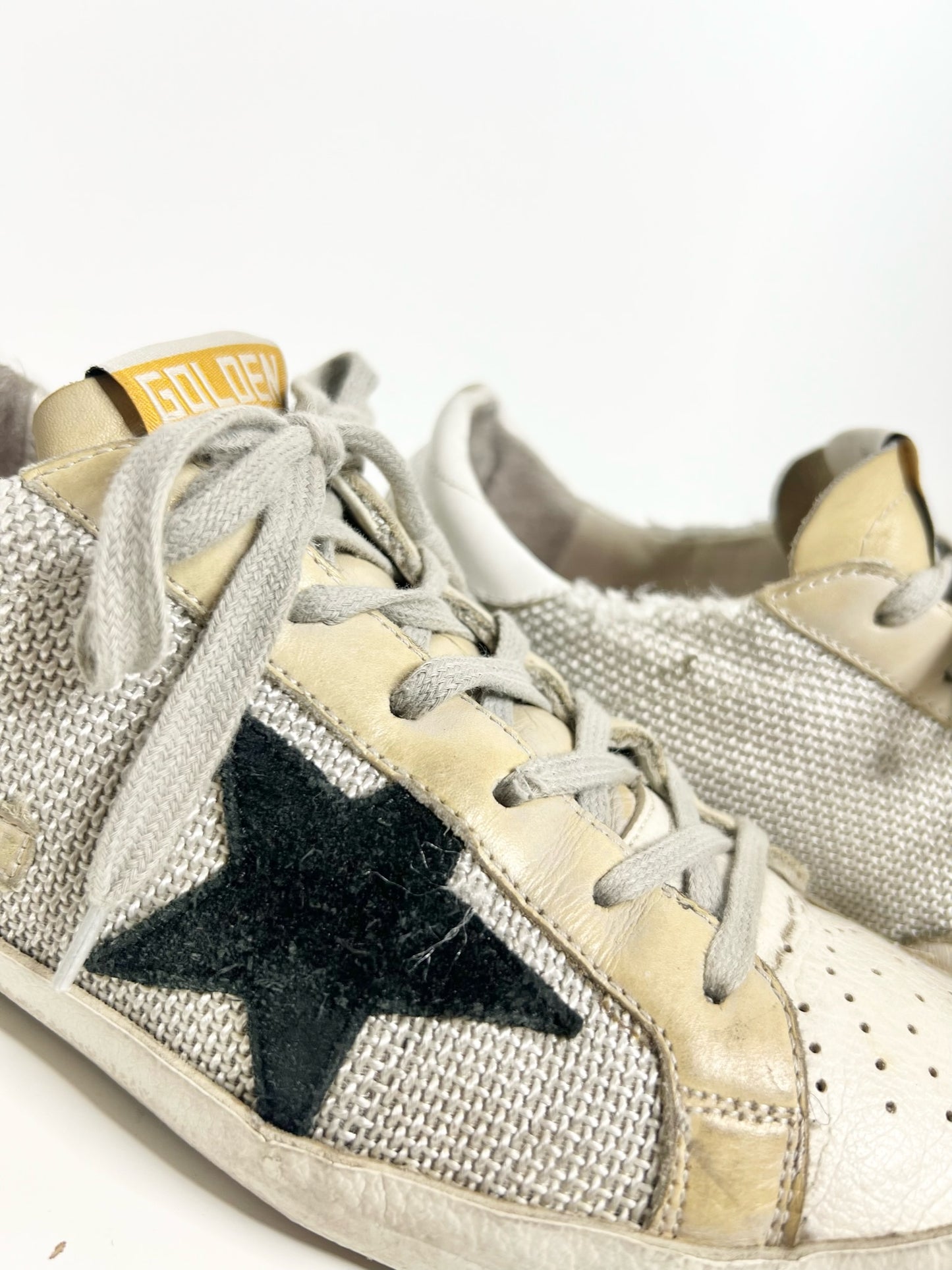 Golden Goose Superstar Sneakers, Size 39