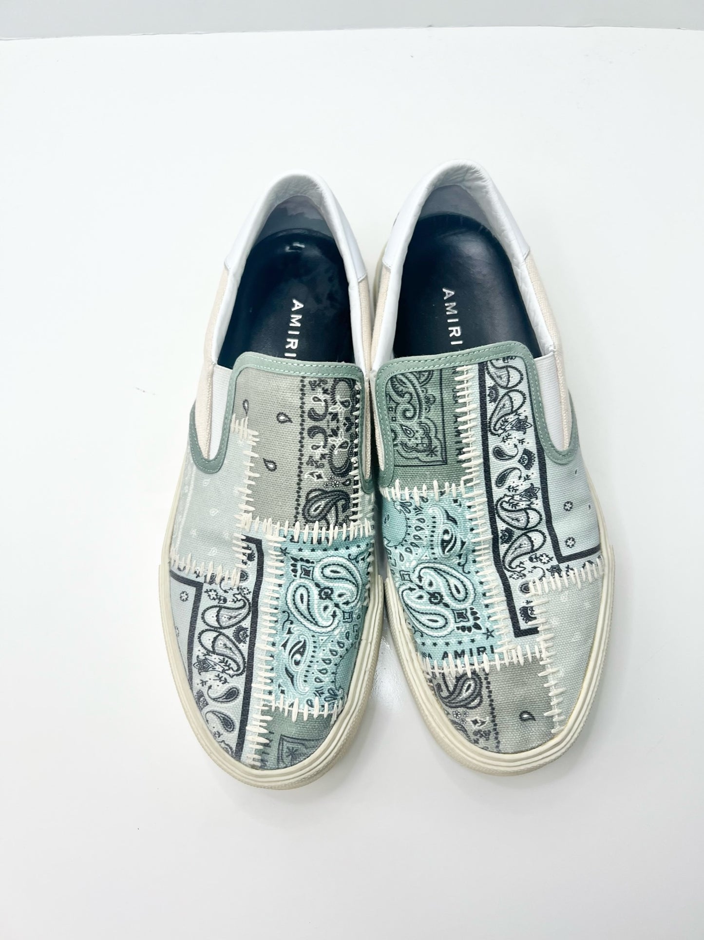 Amiri Bandana Reconstructed Slip-On Sneaker, Size 38