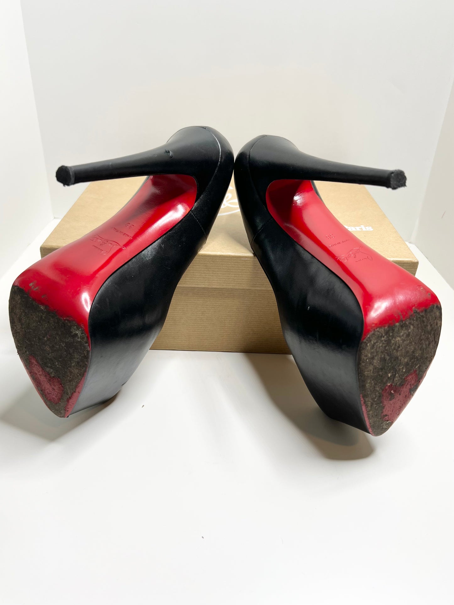 Christian Louboutin Daffodile 150 Pumps, Black Size 38