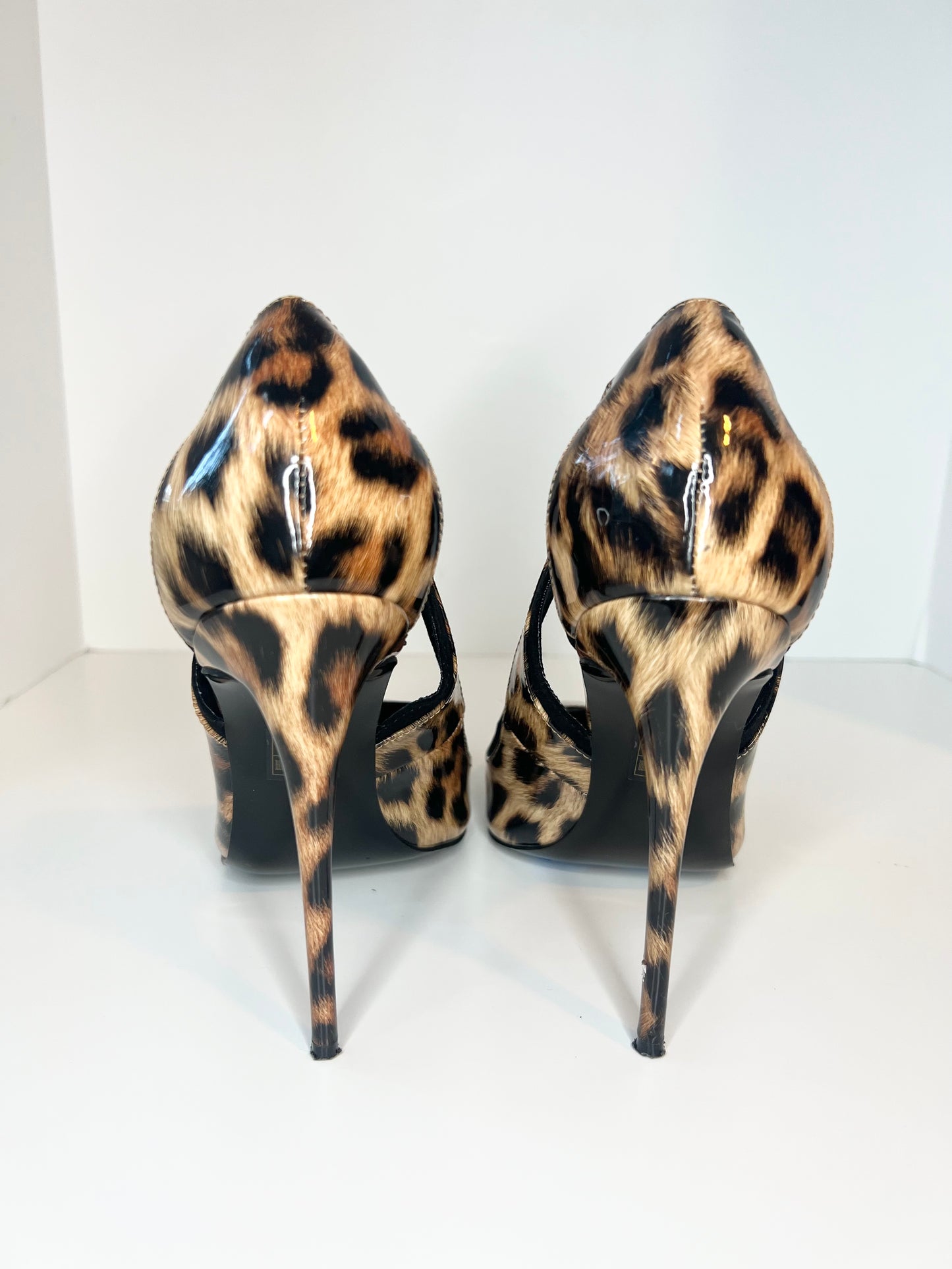 ASOS Patent Leather Cheetah Print Pumps Size 7