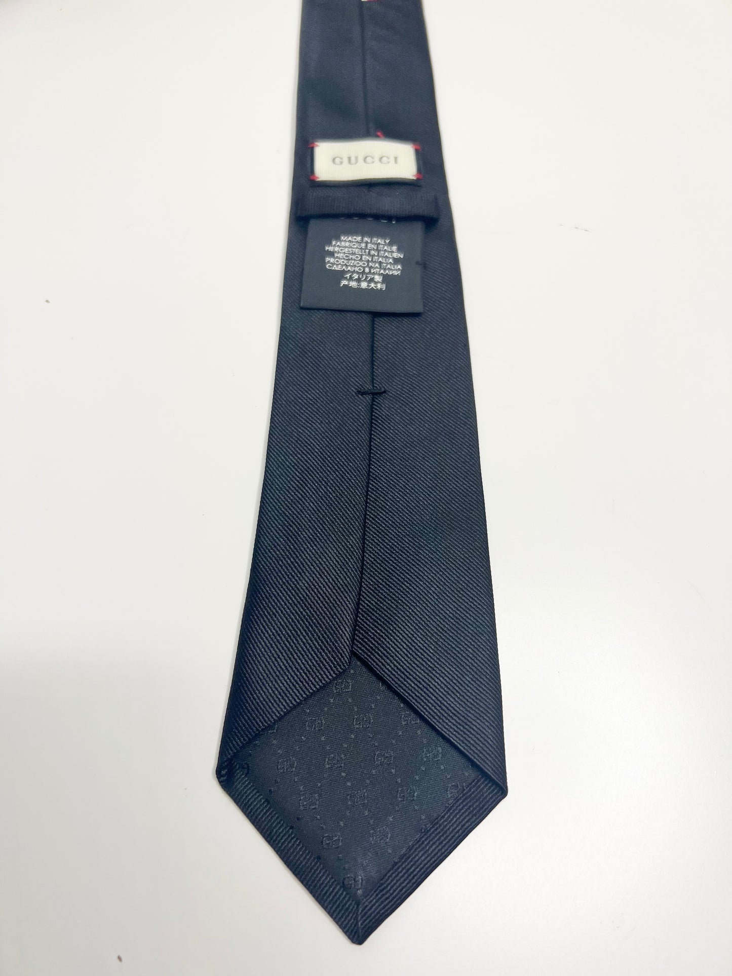 Gucci Black King Snake Tie