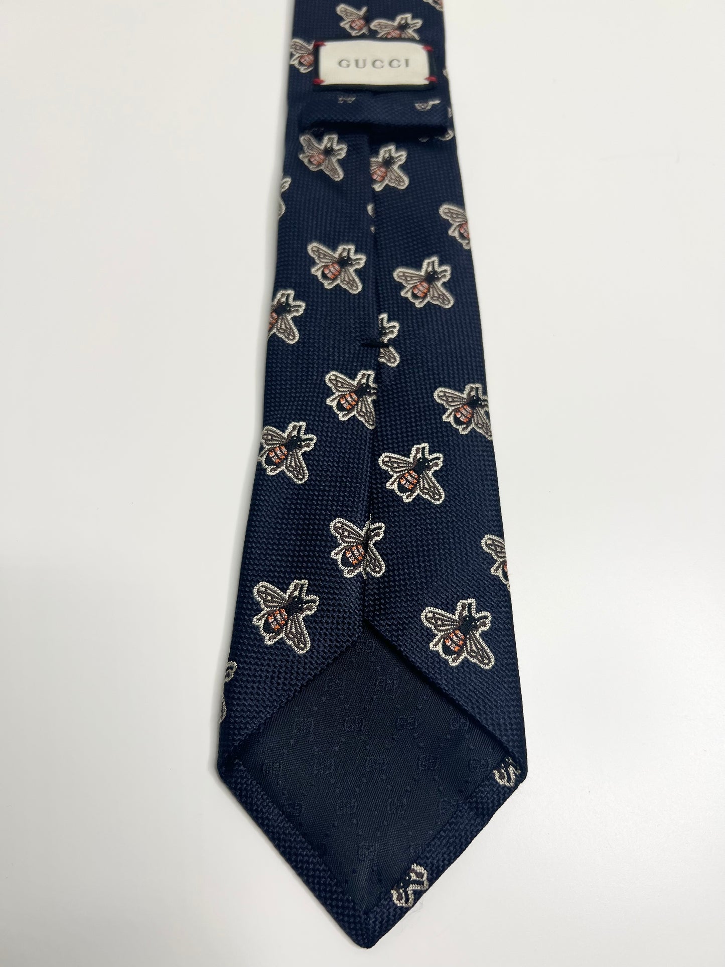 Gucci Insect Navy Silk Tie