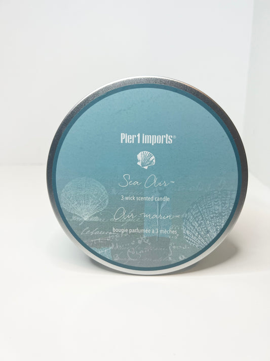 Pier 1 Imports 3 Wick Candle - Sea Air