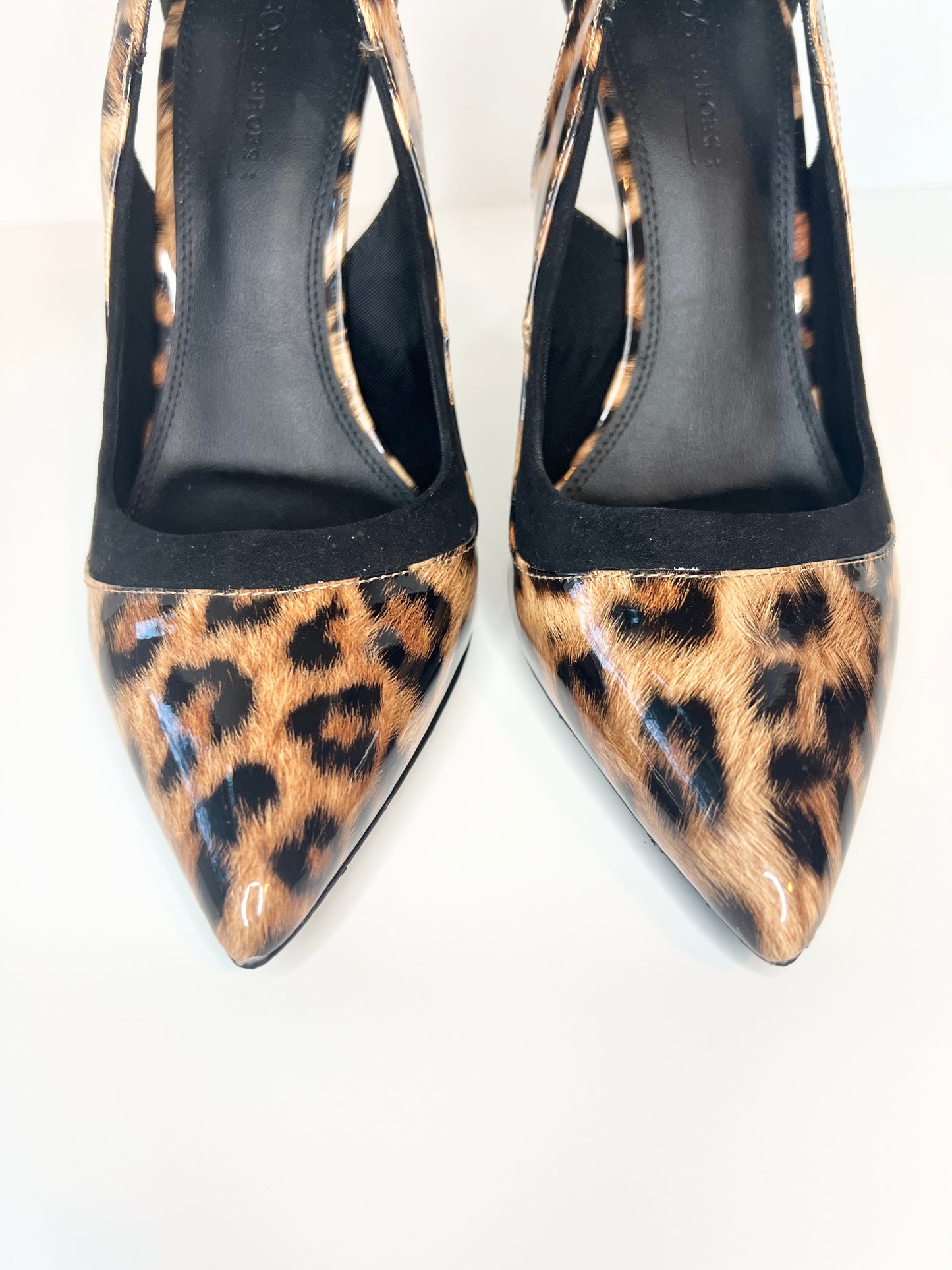 ASOS Patent Leather Cheetah Print Pumps Size 7