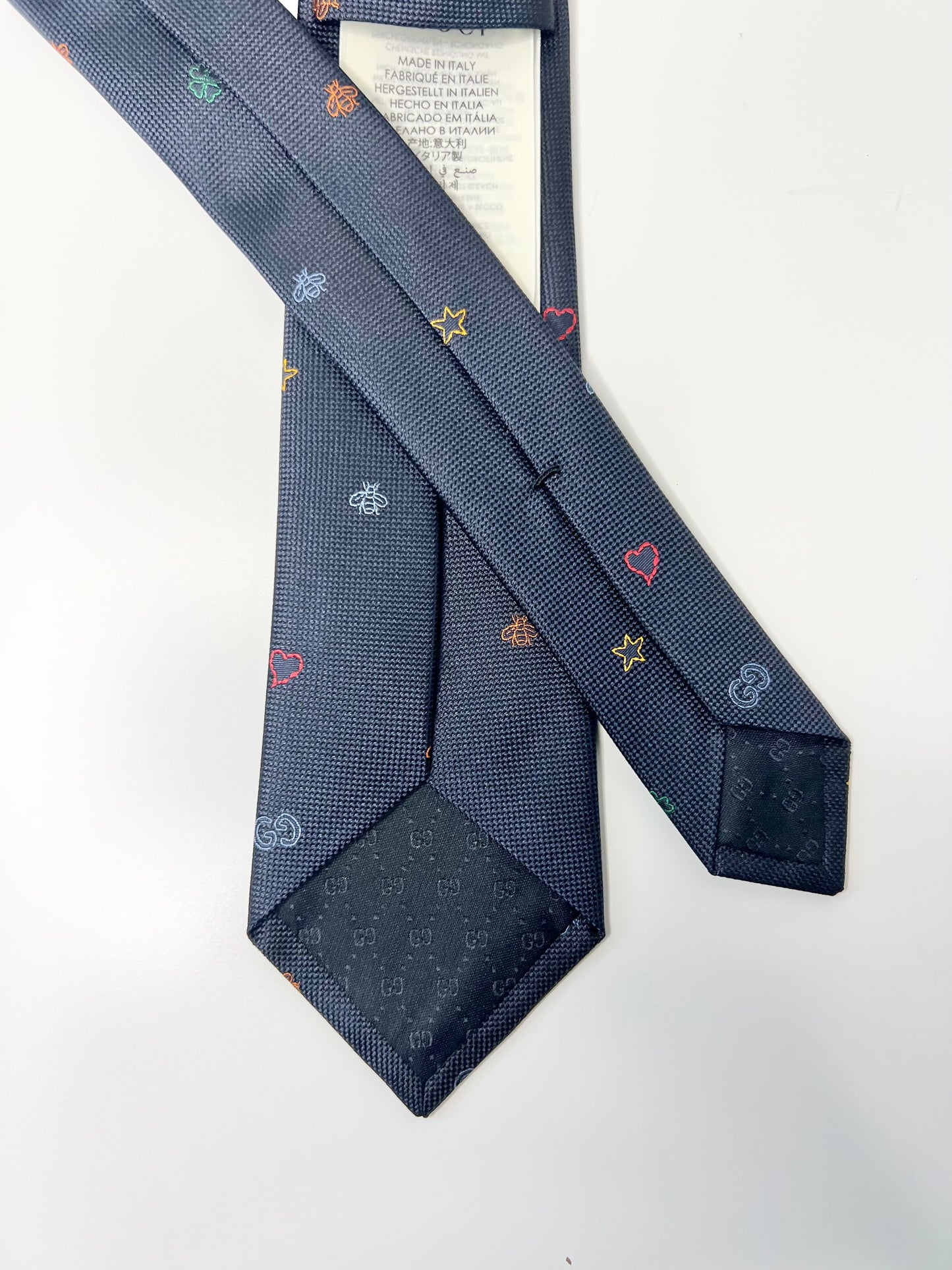 Gucci Navy Silk Tie