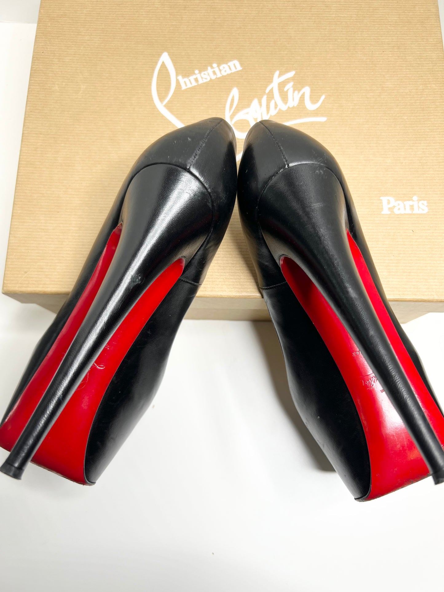 Christian Louboutin Daffodile 150 Pumps, Black Size 38