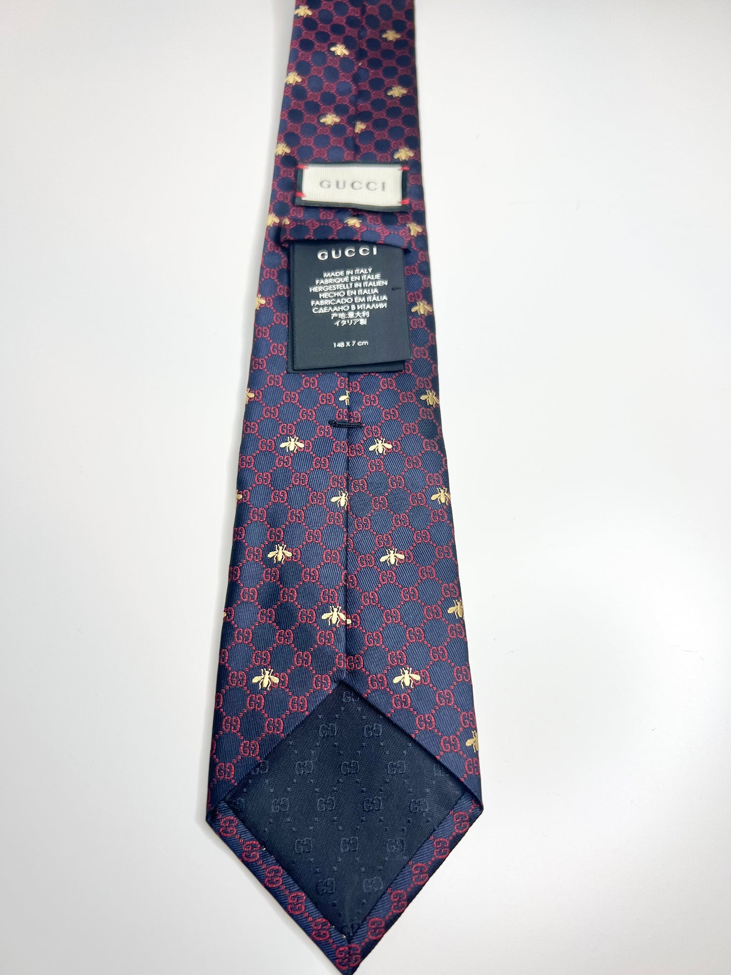 Gucci GG Bees Silk Tie