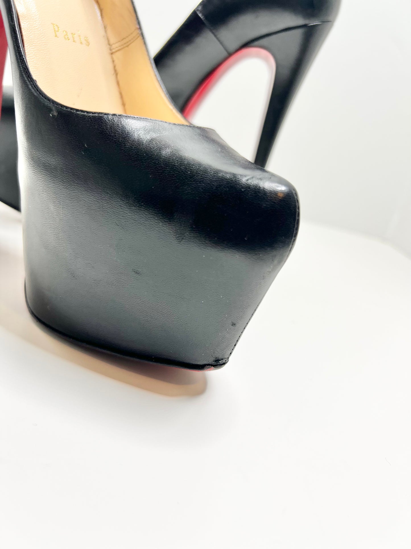 Christian Louboutin Daffodile 150 Pumps, Black Size 38