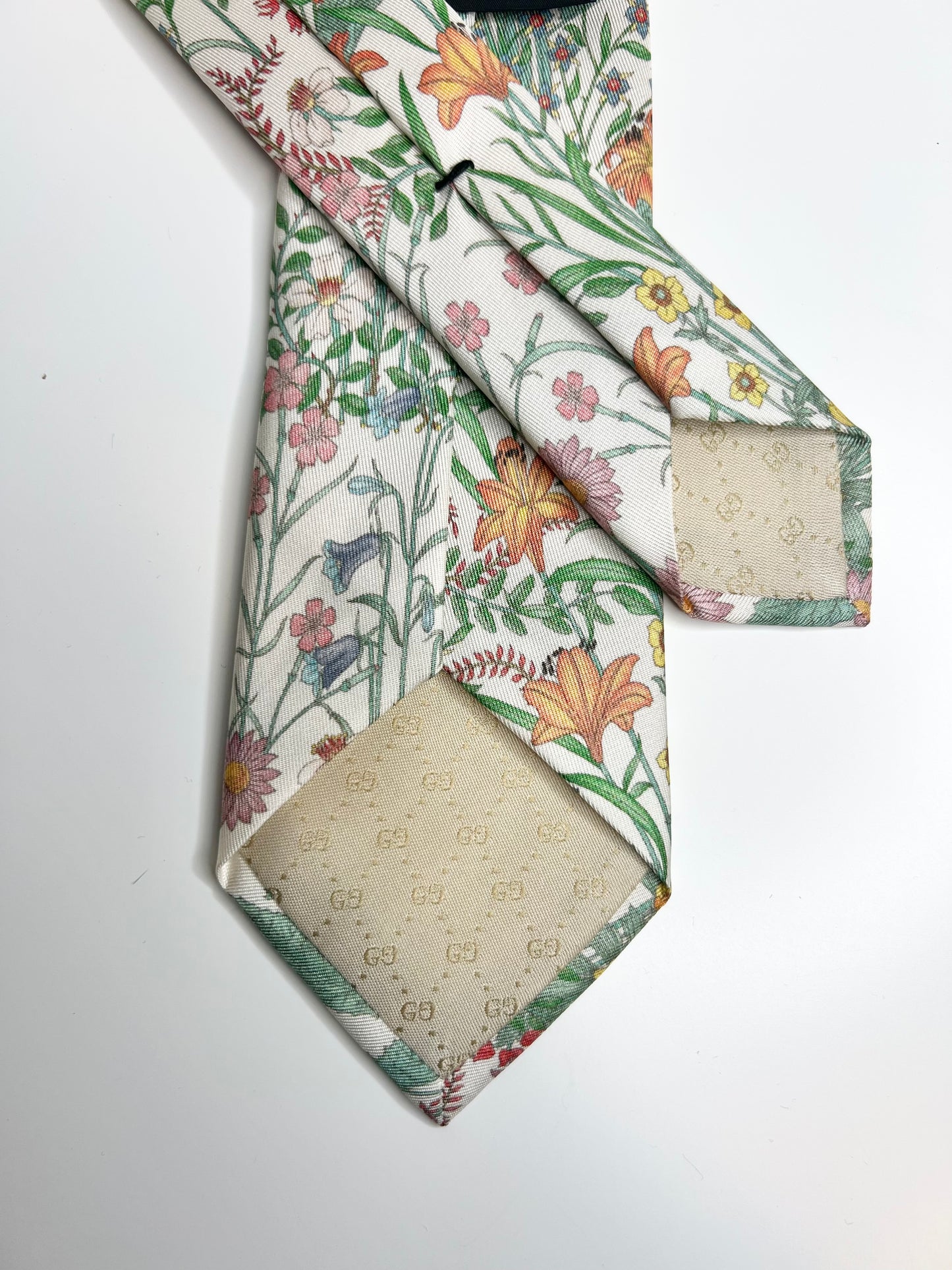 Gucci Pastel Floral Silk Tie