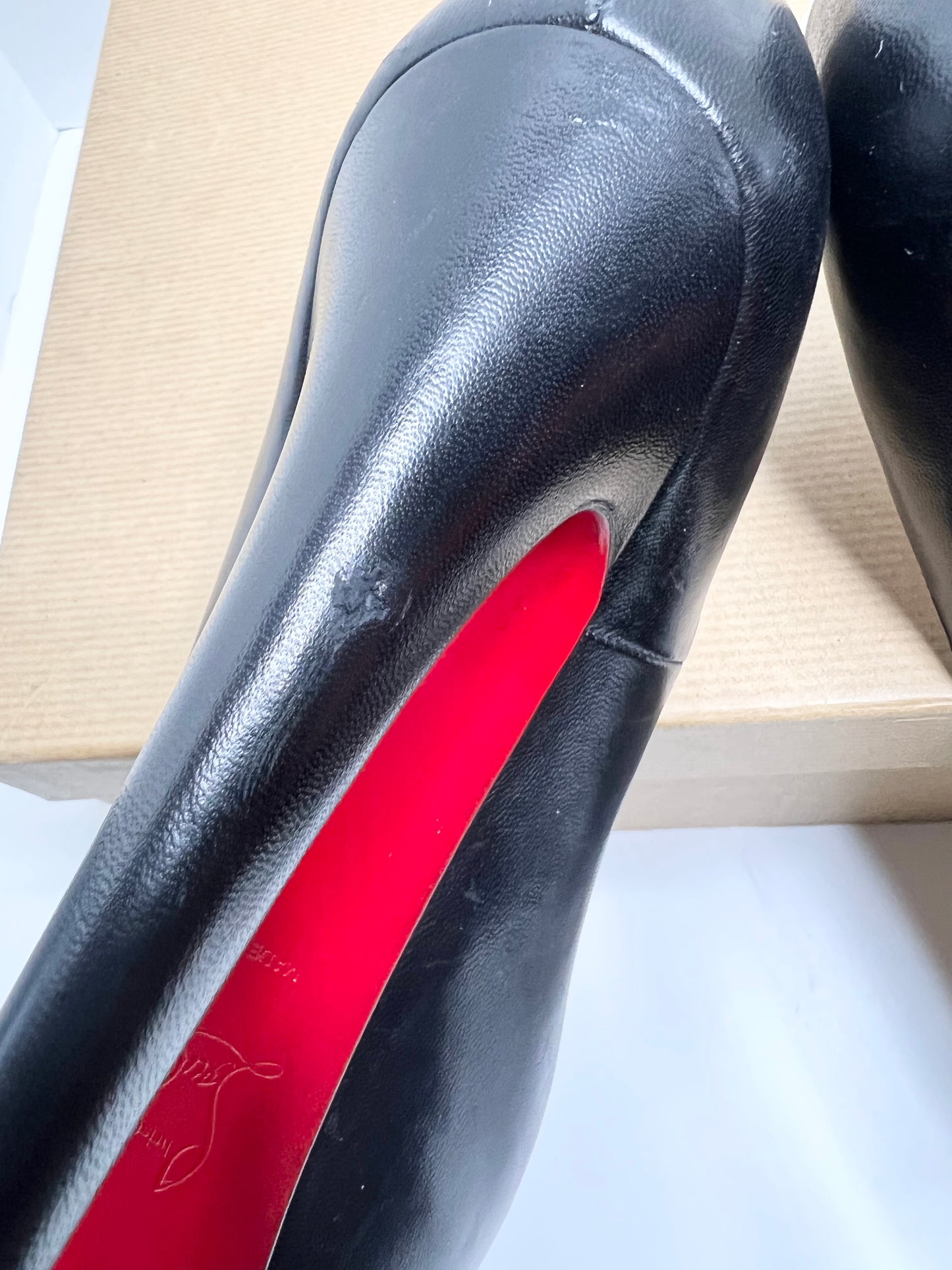 Christian Louboutin Daffodile 150 Pumps, Black Size 38