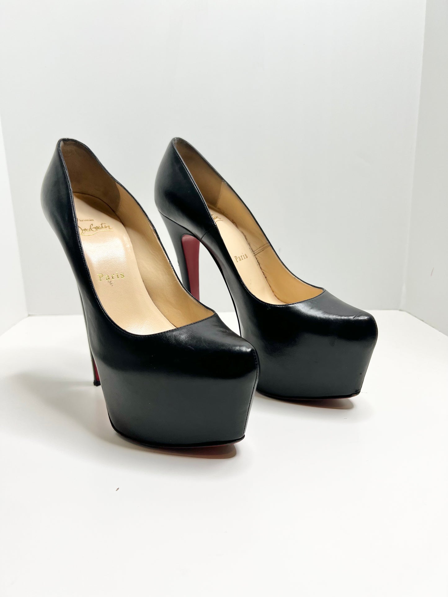 Christian Louboutin Daffodile 150 Pumps, Black Size 38