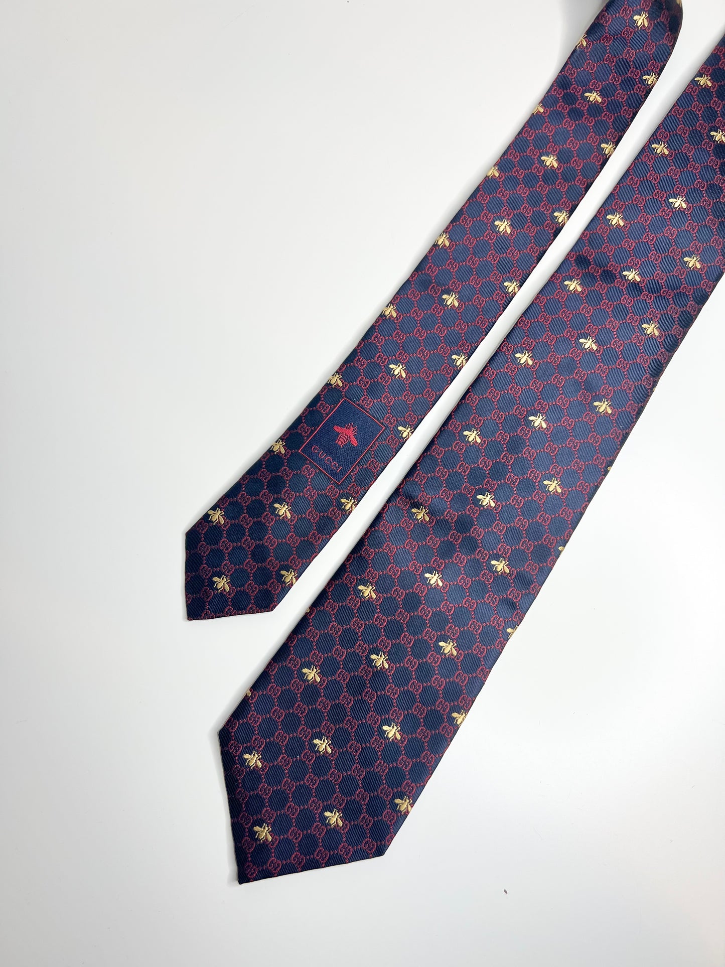 Gucci GG Bees Silk Tie