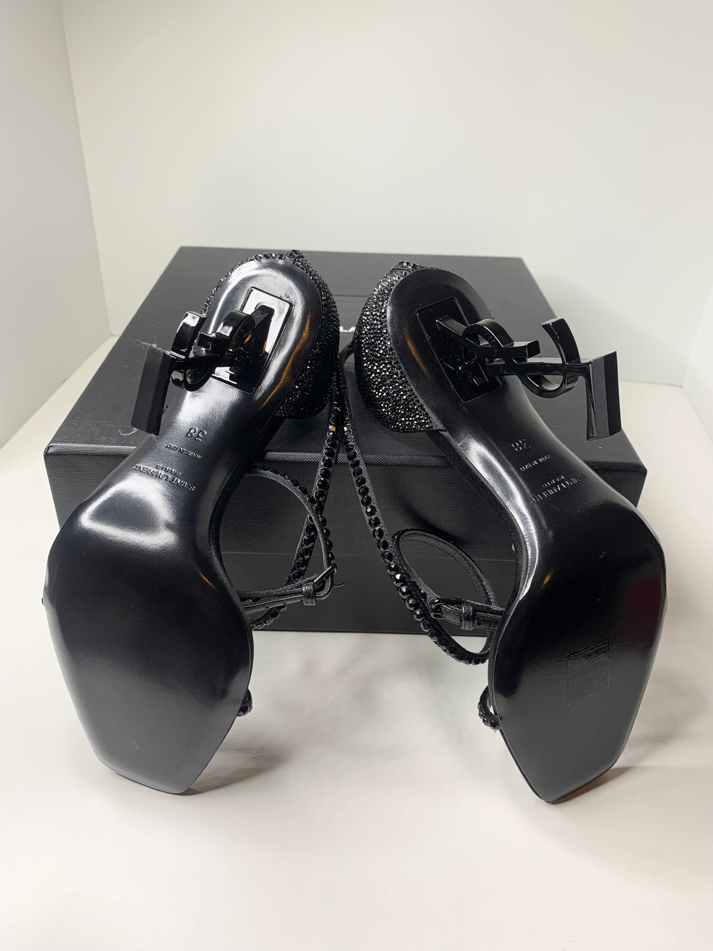 Saint Laurent Opyum 110 YSL Pumps, Black Size 38