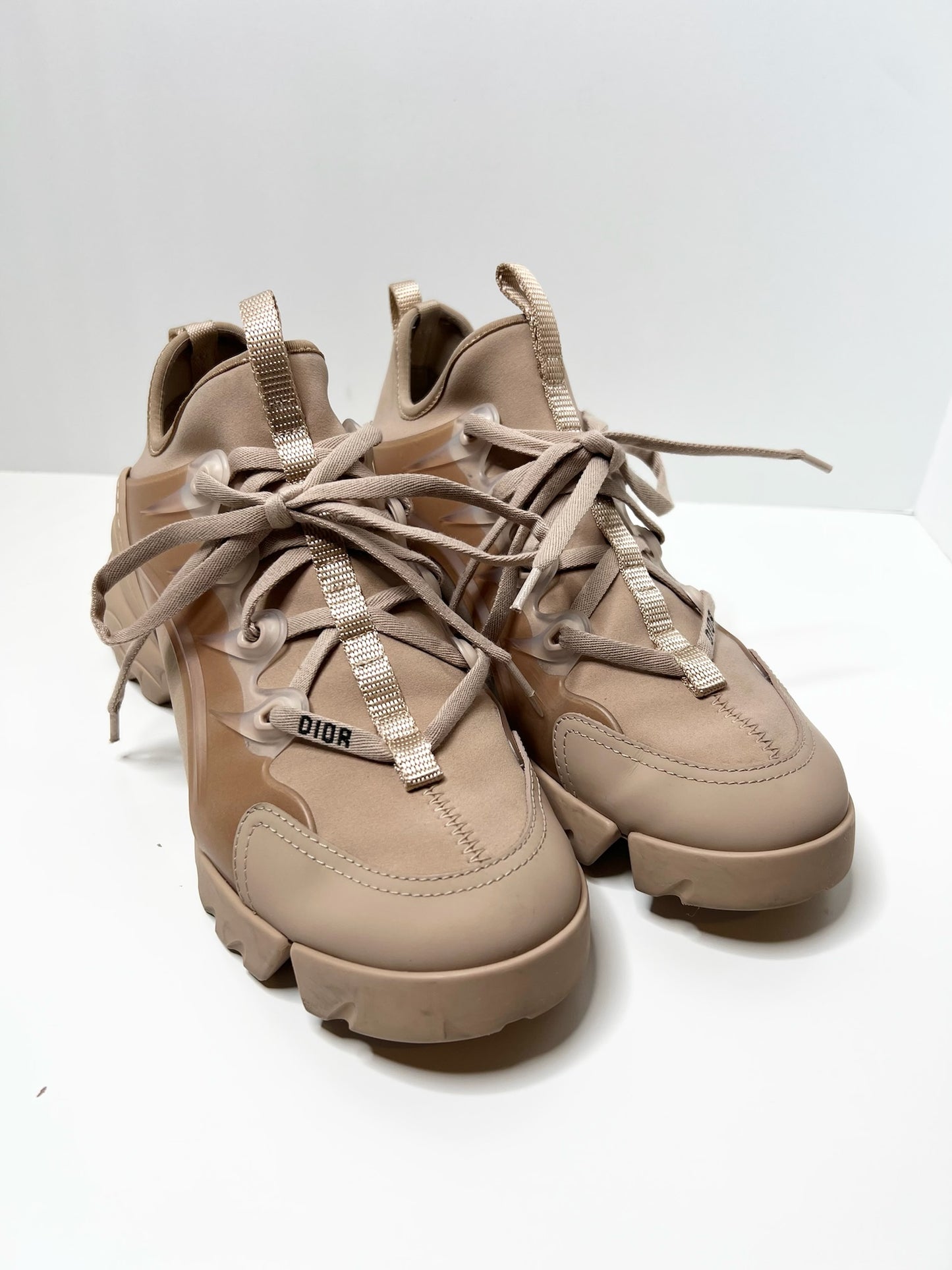 Dior D- Connect Sneakers, Nude 37.5