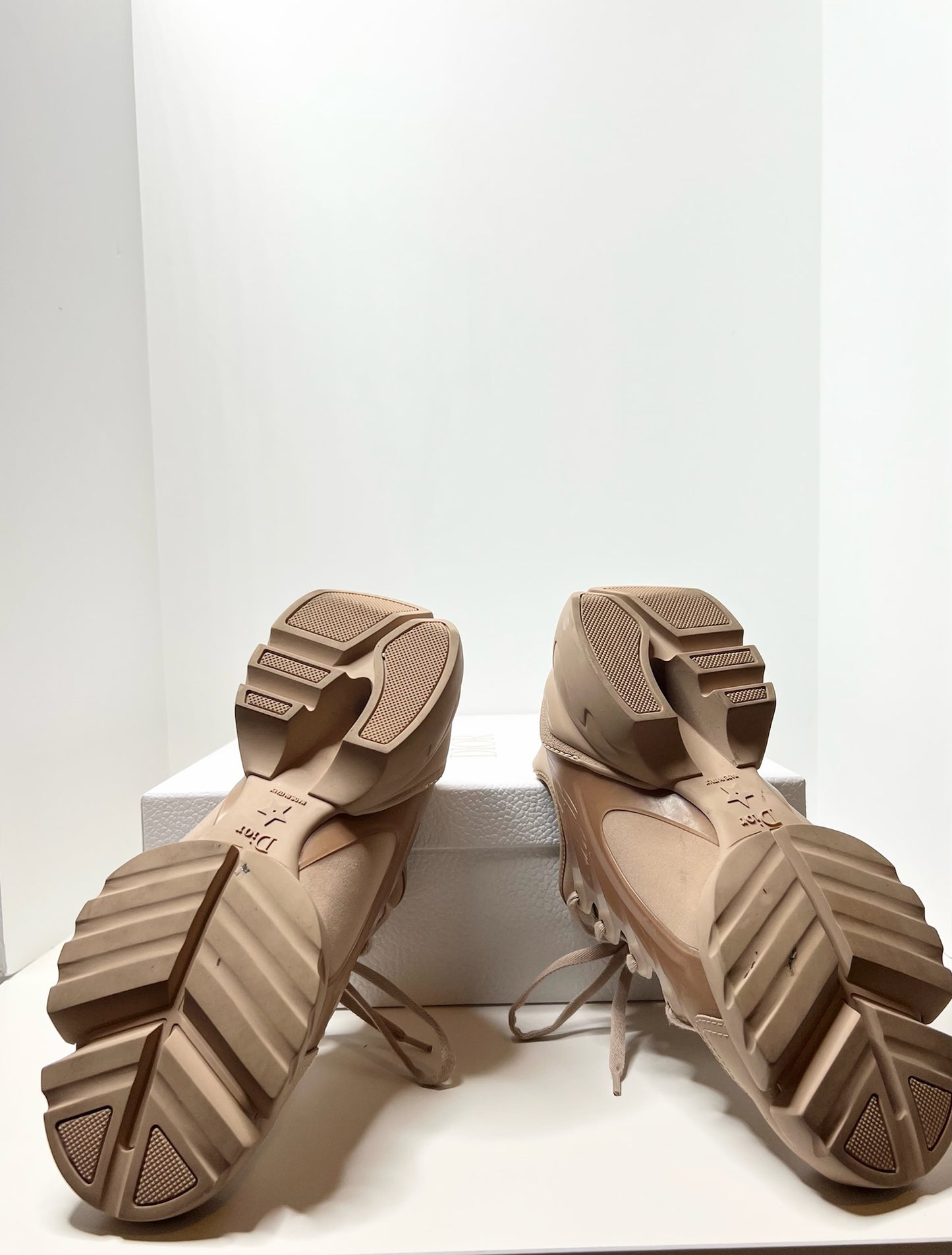 Dior D- Connect Sneakers, Nude 37.5