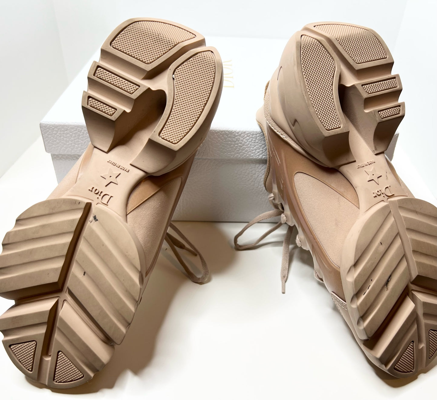 Dior D- Connect Sneakers, Nude 37.5