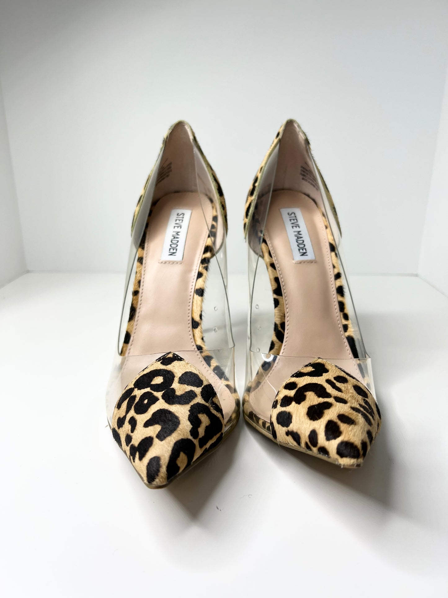 Steve Madden Clear Animal Print Pump Size 10