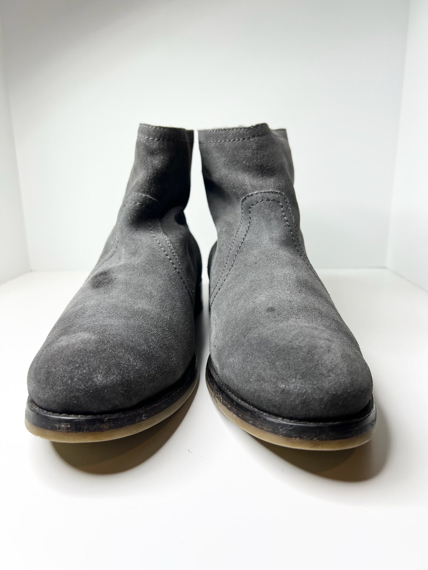 Jimmy Choo Grey Men's Suede Bootie, Size 46