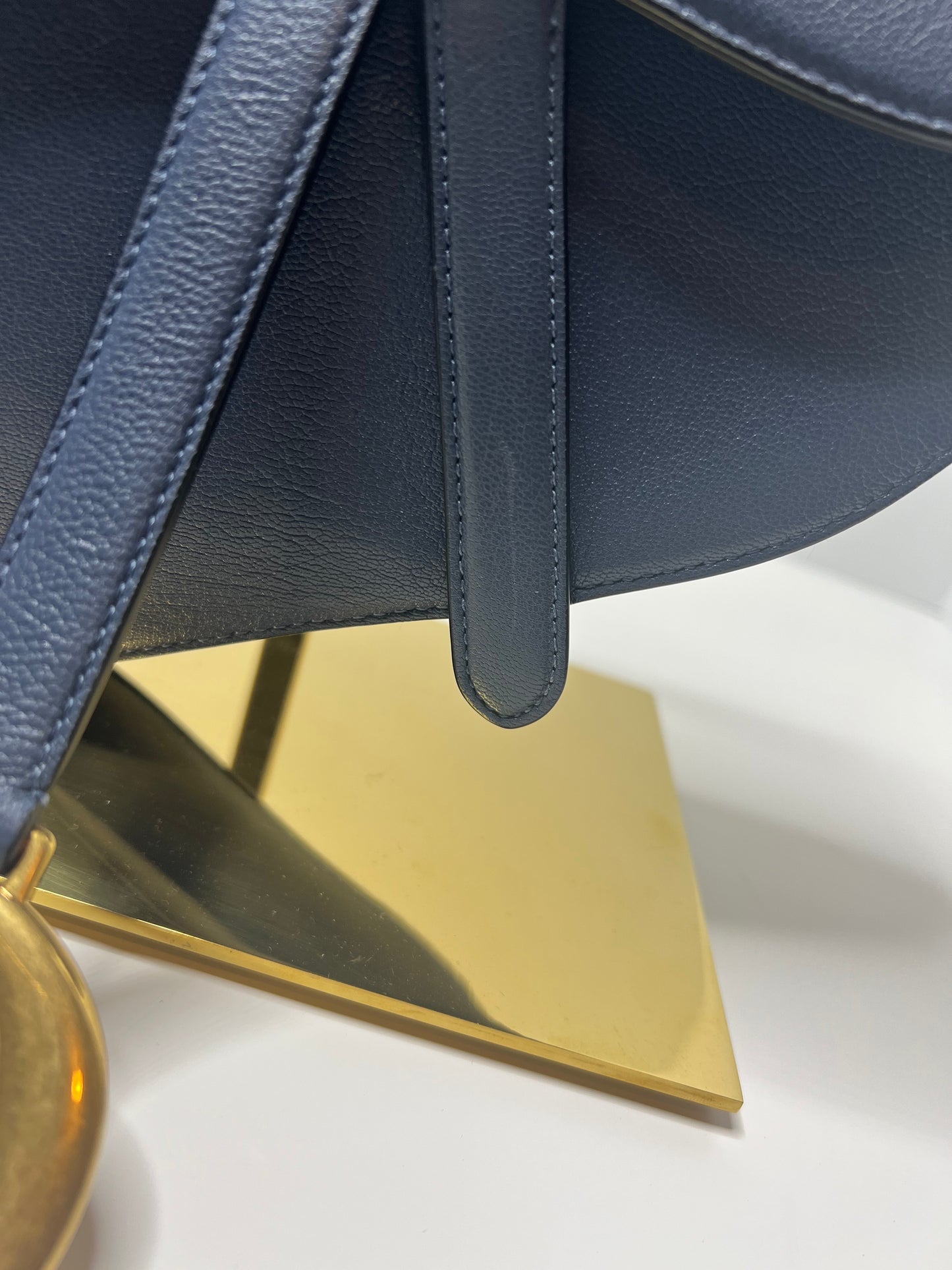 Dior Saddle Bag, Denim Blue Goatskin