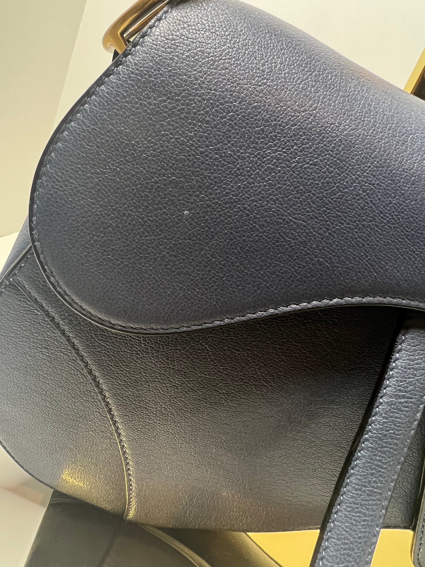 Dior Saddle Bag, Denim Blue Goatskin