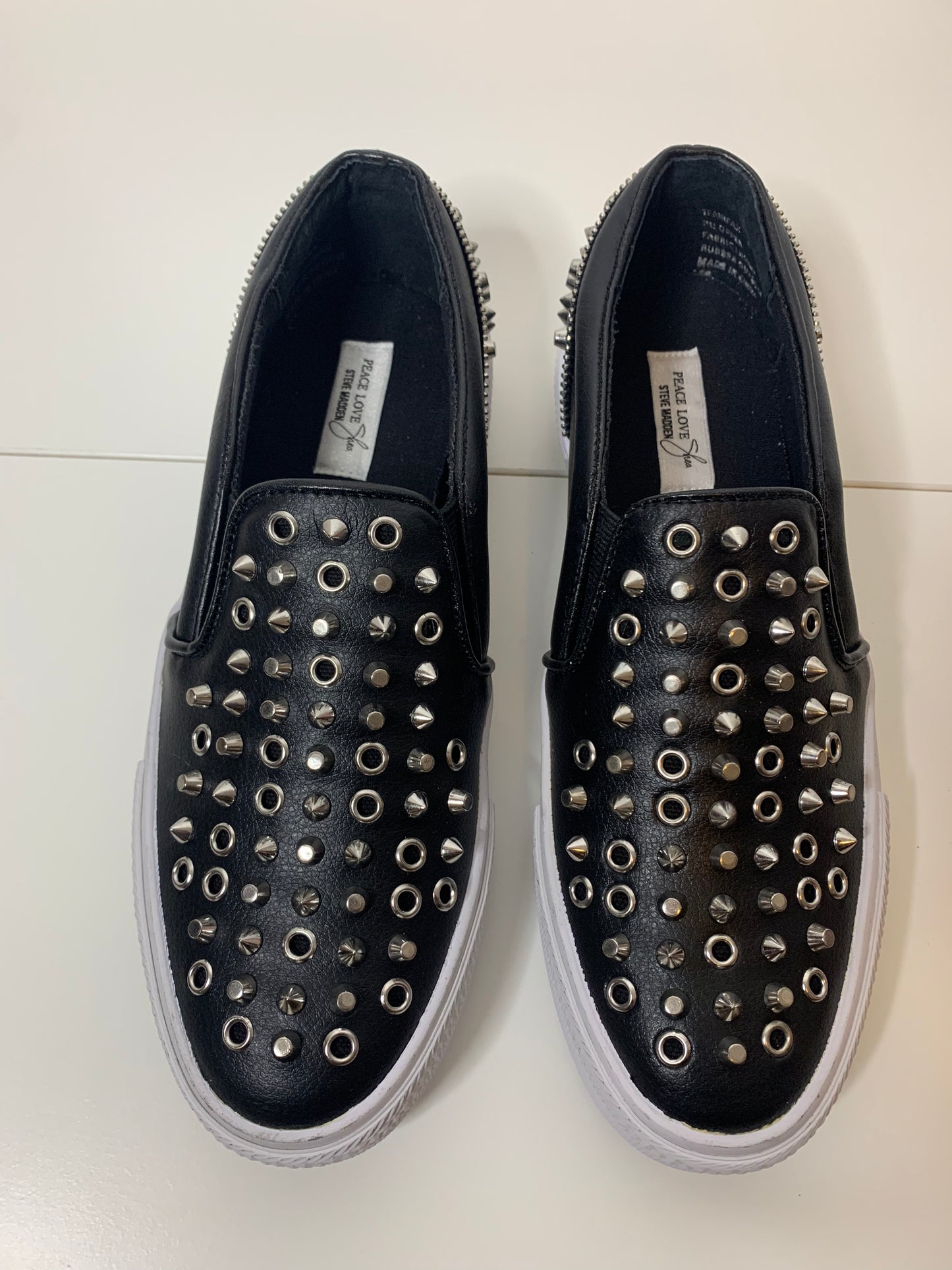 Steve Madden Studded Slip-on Sneakers Size 8