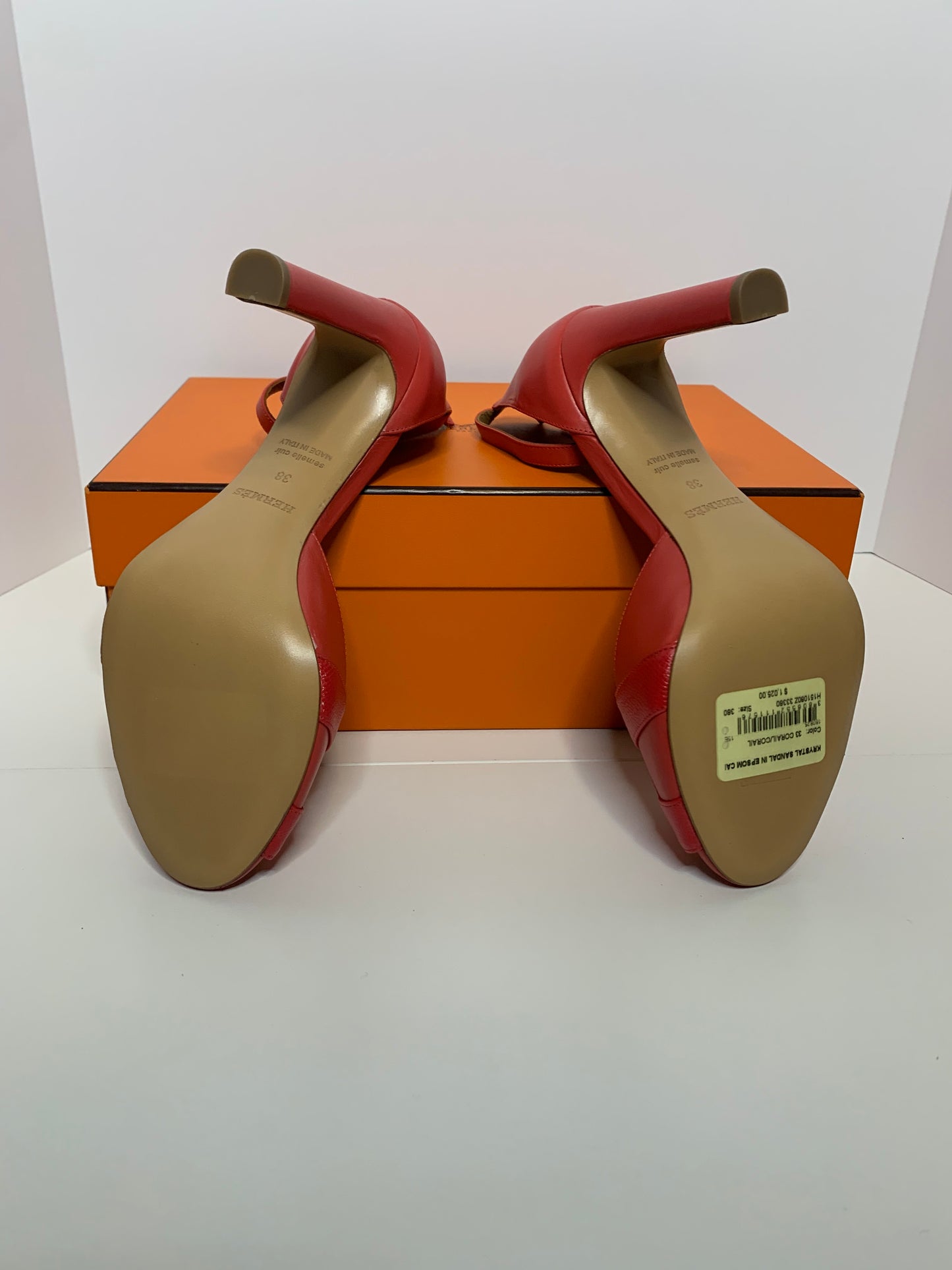 Hermes Krystal Sandals SIZE 38