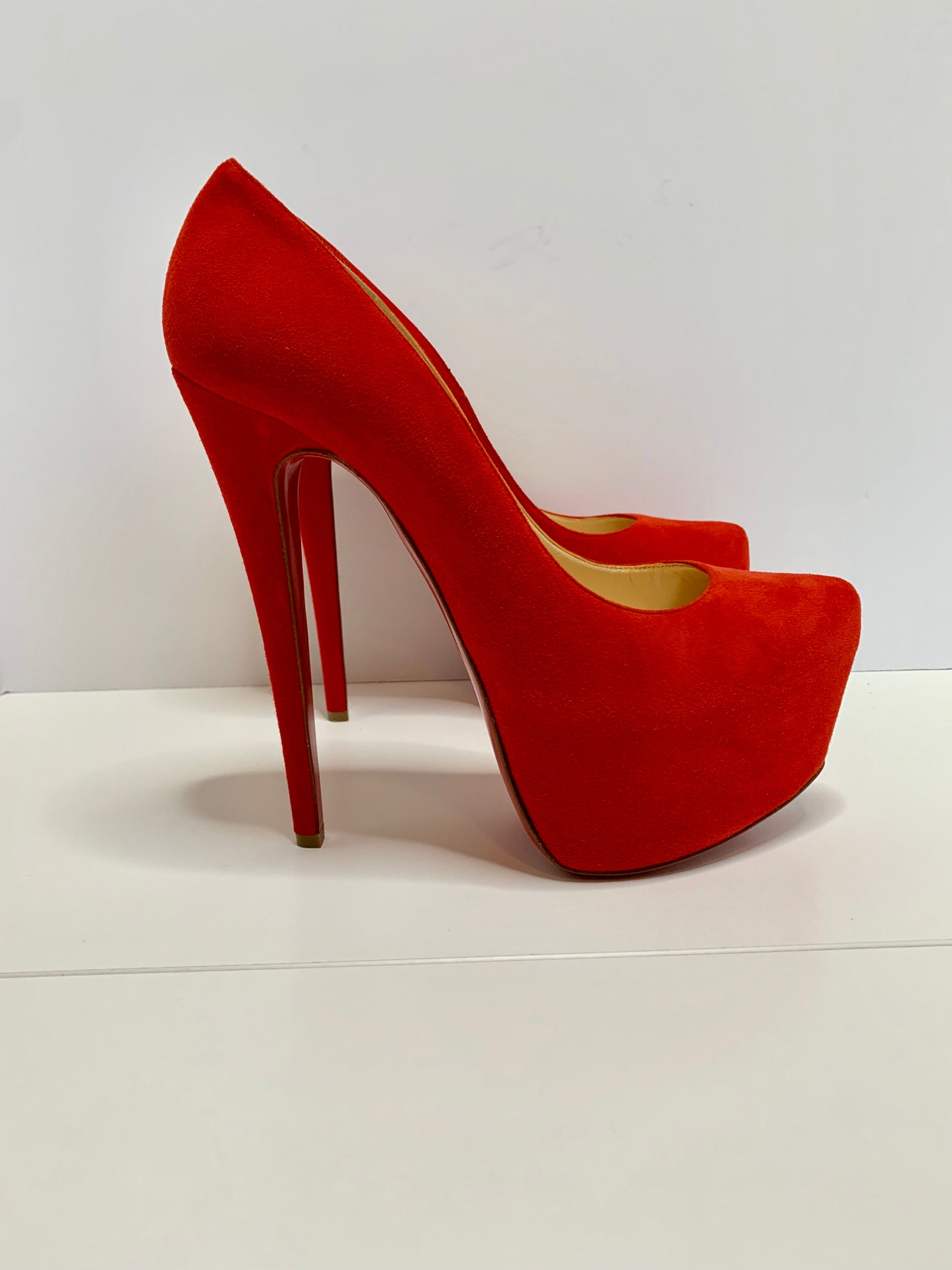 Christian Louboutin Suede Daffodile Platforms Size 39