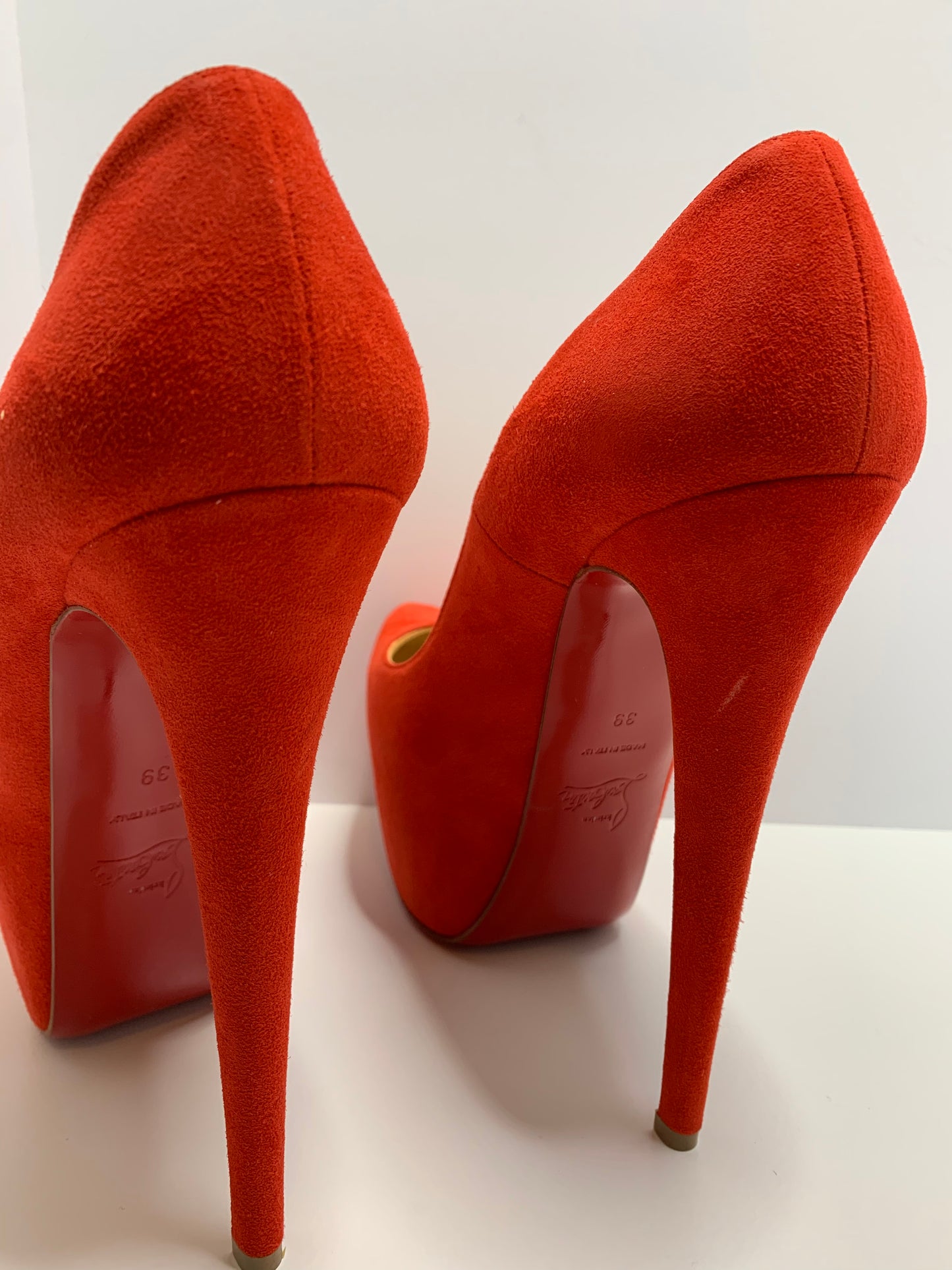 Christian Louboutin Suede Daffodile Platforms Size 39