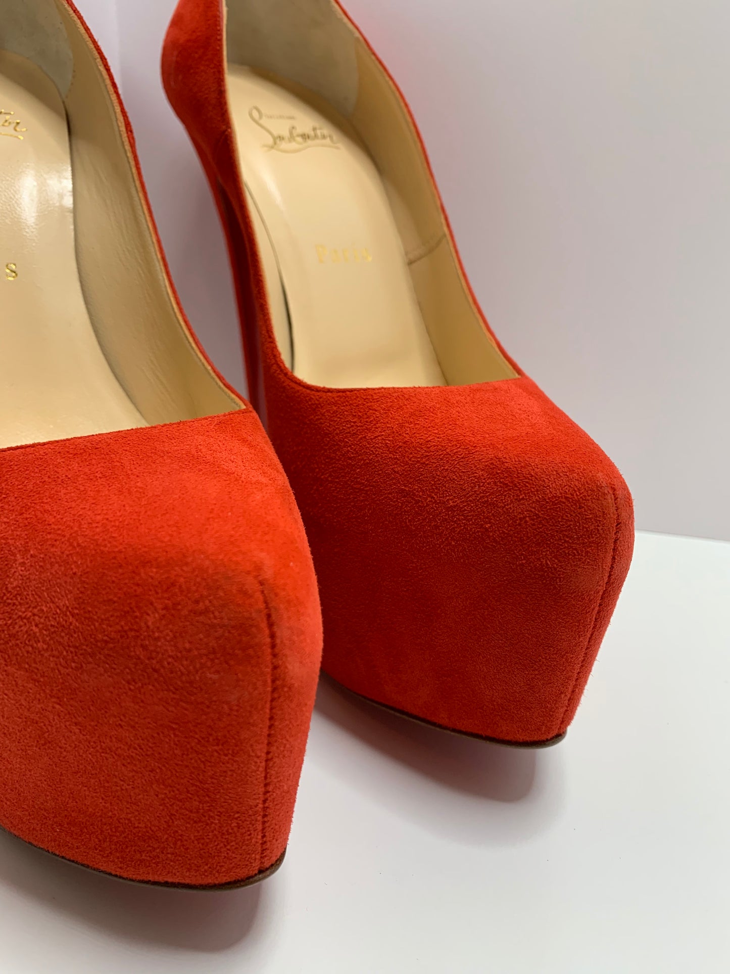 Christian Louboutin Suede Daffodile Platforms Size 39