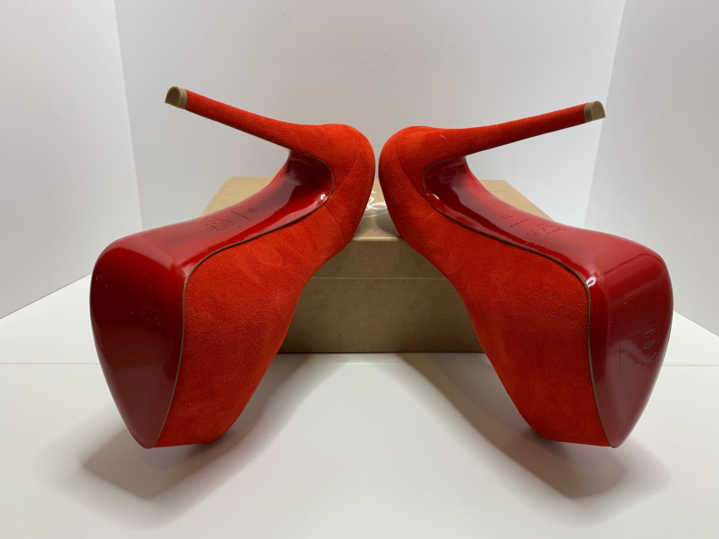 Christian Louboutin Suede Daffodile Platforms Size 39