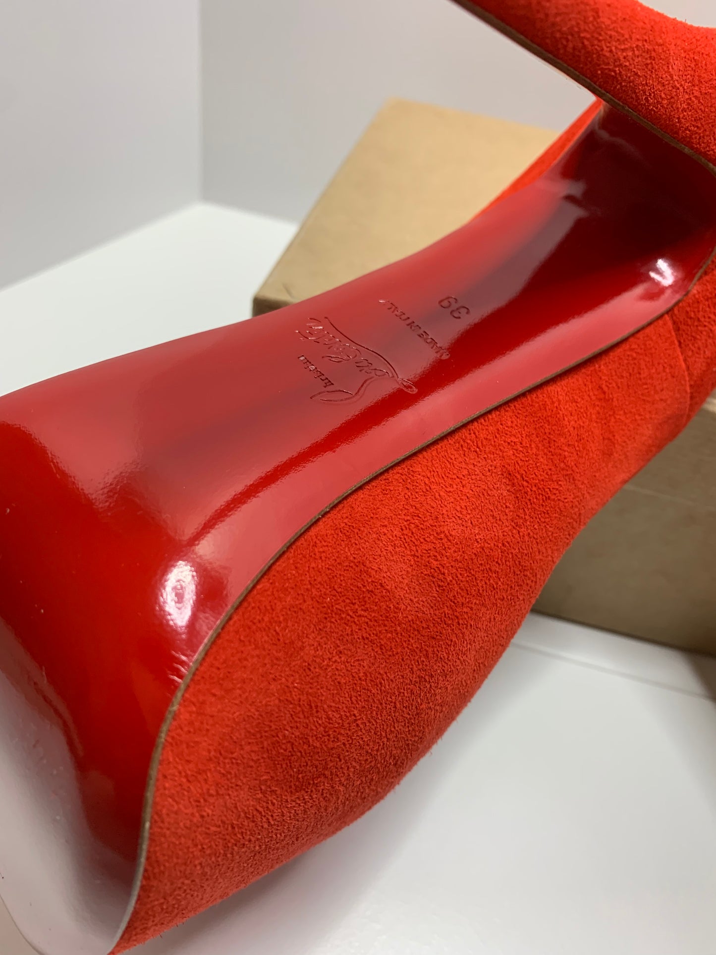 Christian Louboutin Suede Daffodile Platforms Size 39