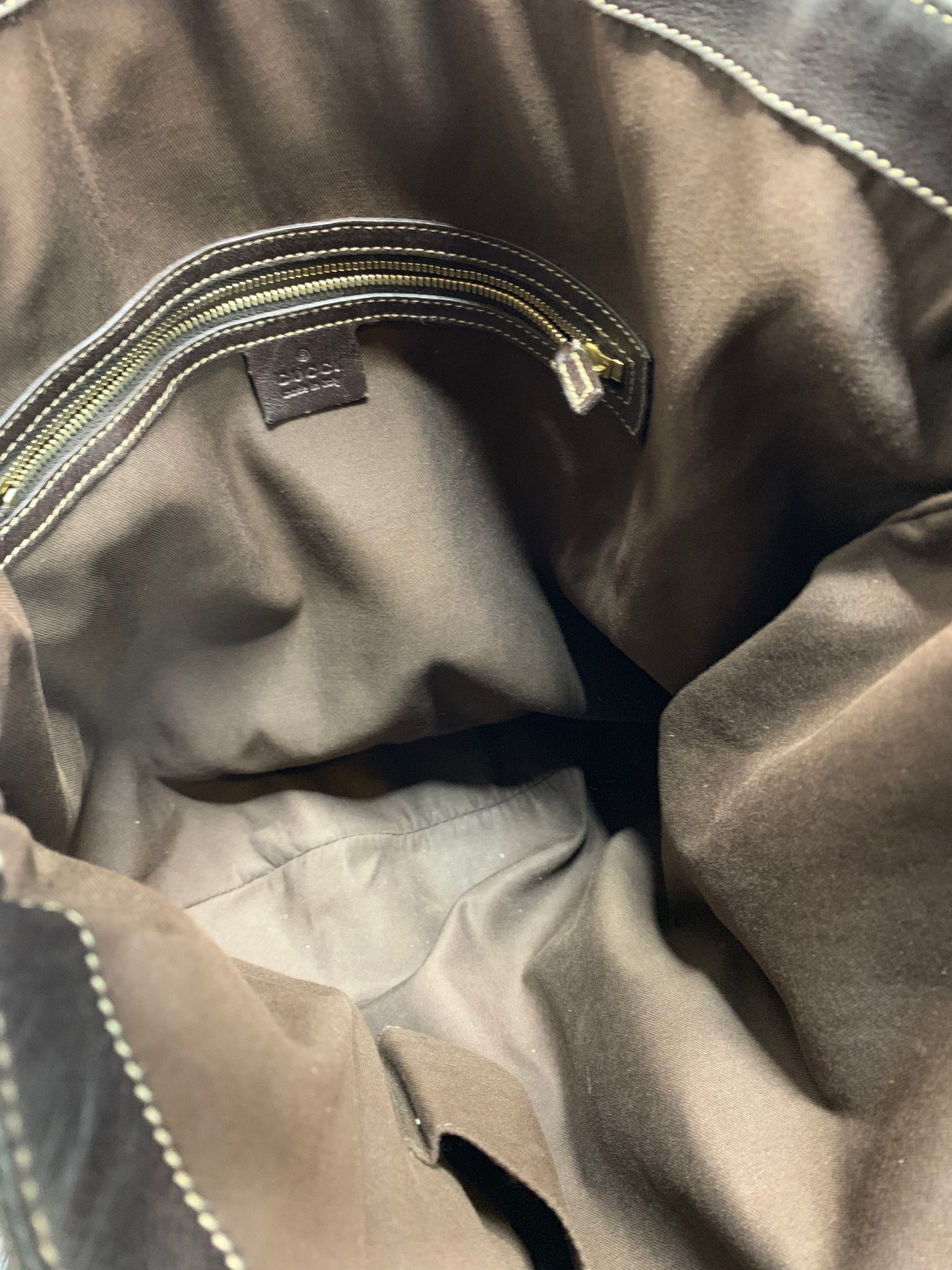 Gucci GG Canvas Wave Horsebit Large Hobo Bag