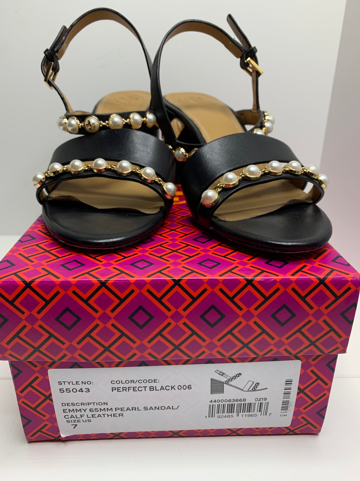 Tory Burch Emmy Pearl Sandals Size 7