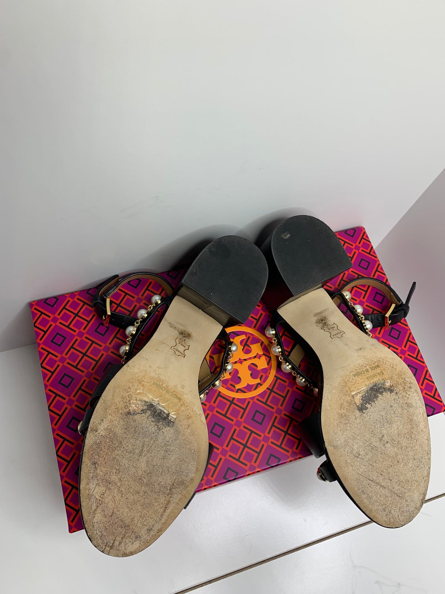 Tory Burch Emmy Pearl Sandals Size 7