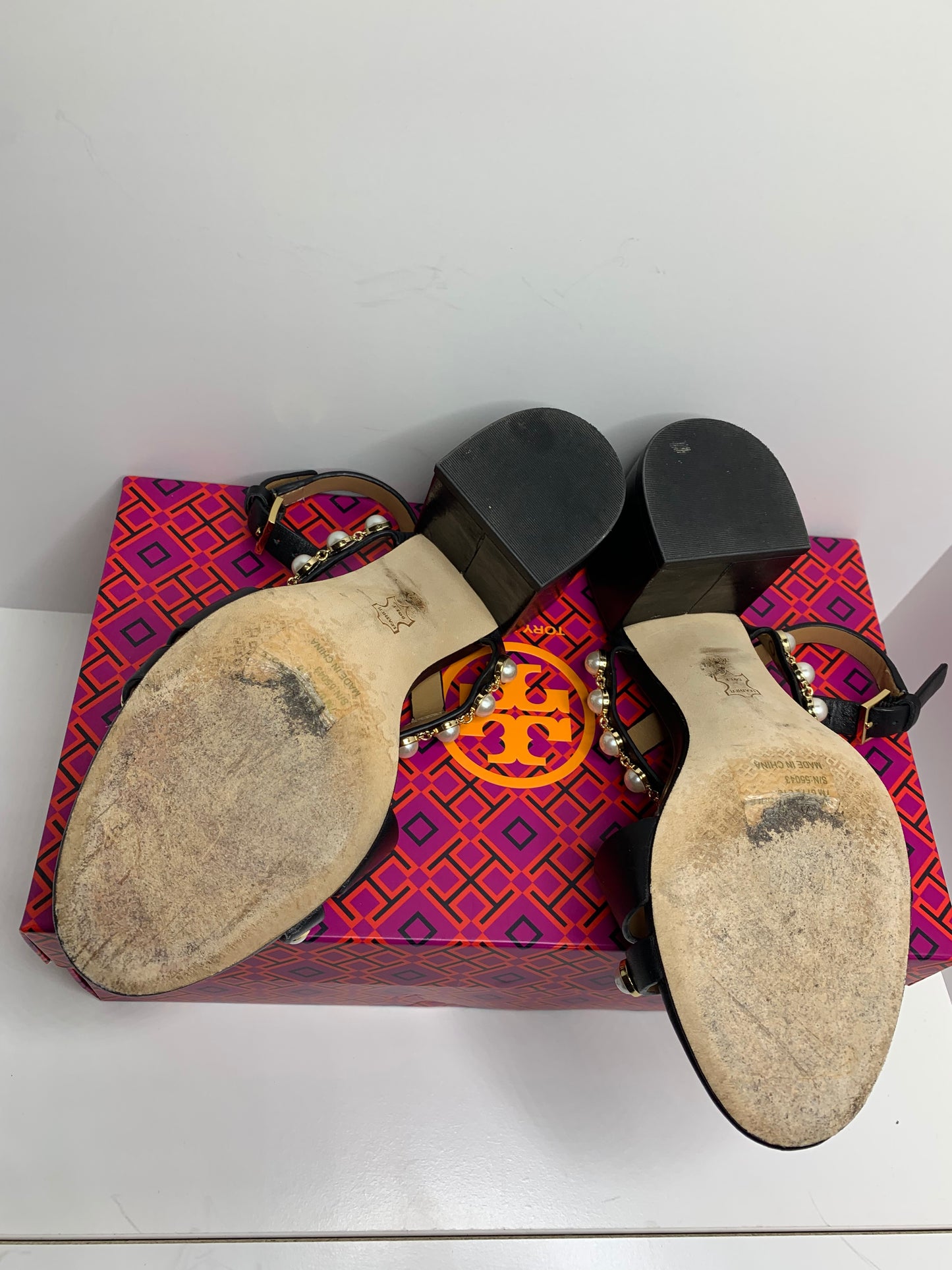 Tory Burch Emmy Pearl Sandals Size 7