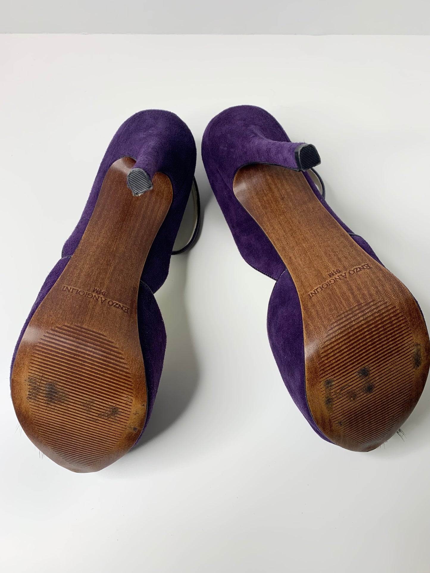 Enzo Angiolini Purple Suede Heels Size 9.5