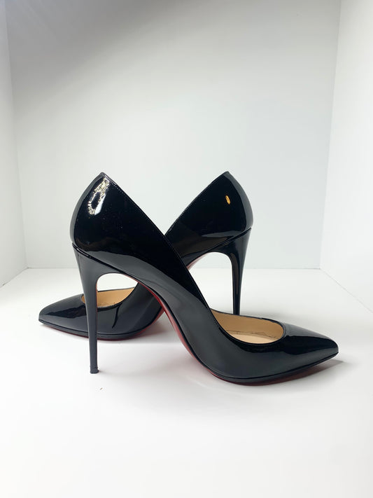 Christian Louboutin Pigalle Follies, Black Patent Size 40