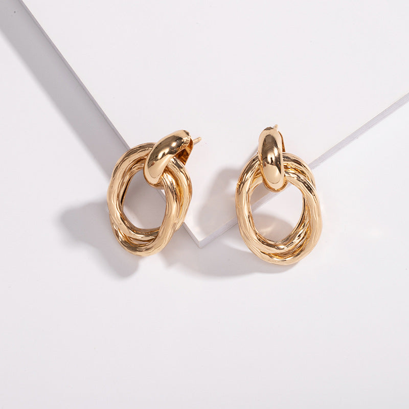 Fashion Oval Earrings