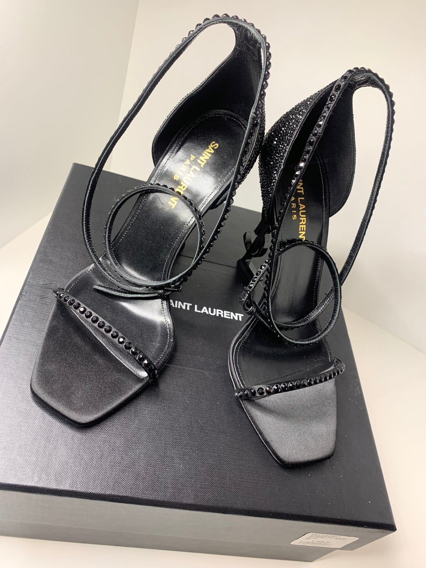 Saint Laurent Opyum 110 YSL Pumps, Black Size 38