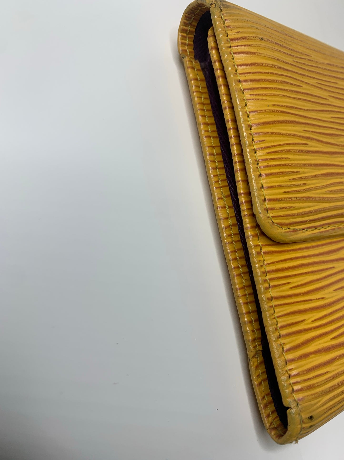 Louis Vuitton Yellow Epi International Wallet