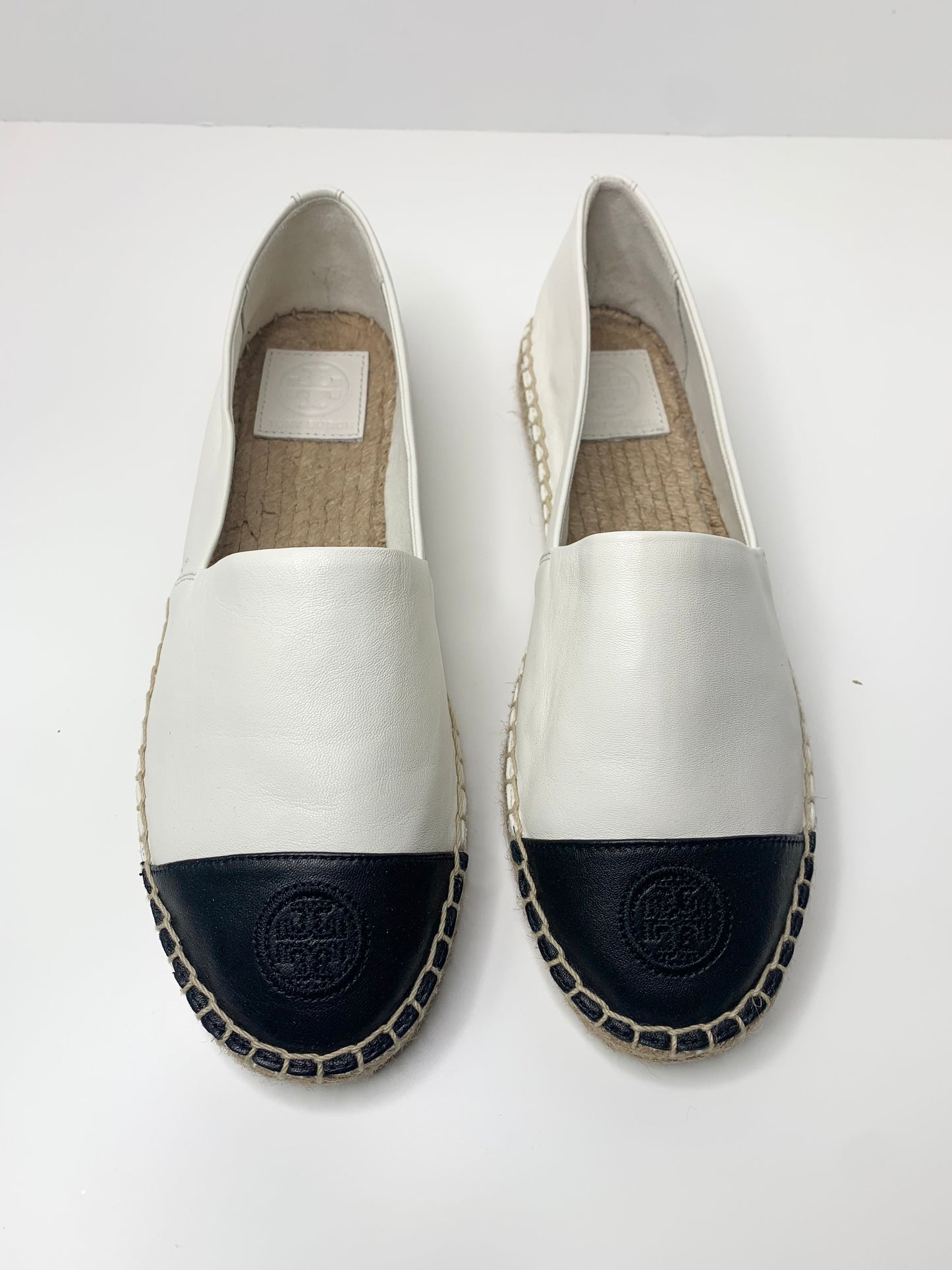 Tory Burch Colorblock Leather Espadrilles Size 8