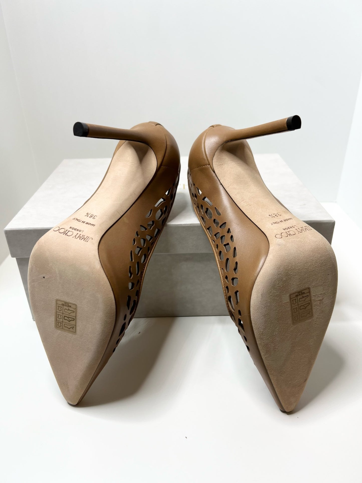 Jimmy Choo Romy Laser Cut Pumps, 38.5