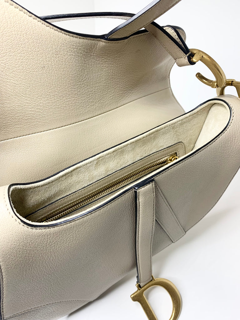 Beige Dior Saddle Bag - Timeless Treasures